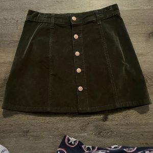 Green Corduroy skirt